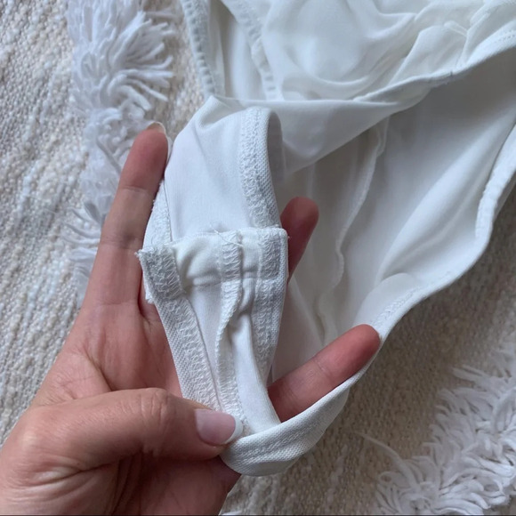 Princess Polly White Ruched Mesh Bodysuit - Picture 4 of 6